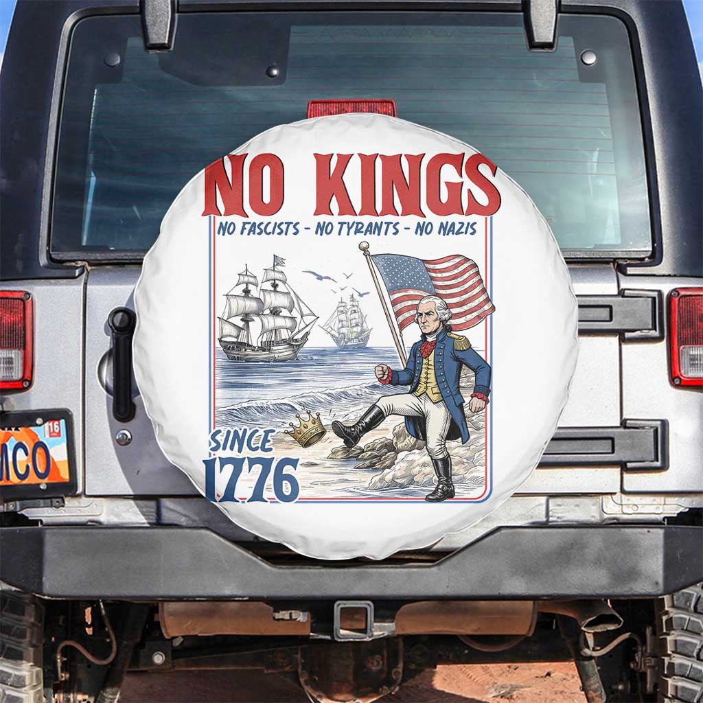 No Kings Since 1776 George Washington Spare Tire Cover Political Humor Gift