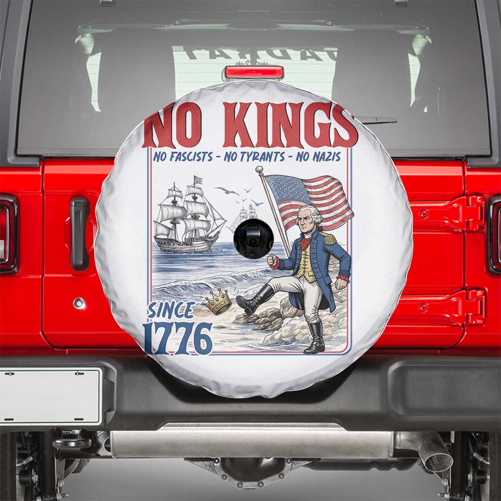 No Kings Since 1776 George Washington Spare Tire Cover Political Humor Gift