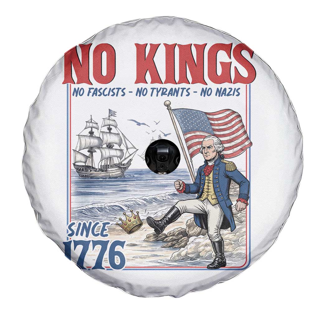 No Kings Since 1776 George Washington Spare Tire Cover Political Humor Gift