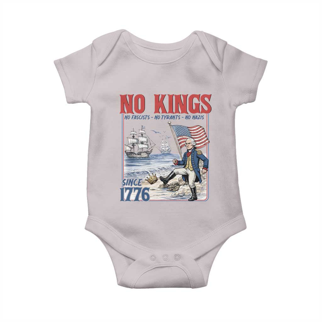 No Kings Since 1776 George Washington Baby Onesie Political Humor Gift