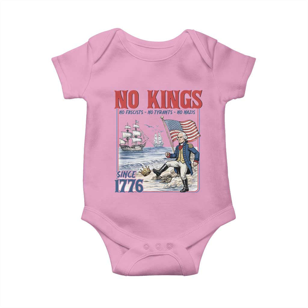 No Kings Since 1776 George Washington Baby Onesie Political Humor Gift