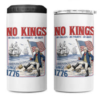 No Kings Since 1776 George Washington 4 in 1 Can Cooler Tumbler Political Humor Gift
