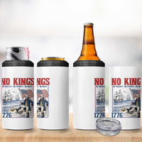 No Kings Since 1776 George Washington 4 in 1 Can Cooler Tumbler Political Humor Gift