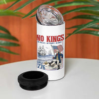 No Kings Since 1776 George Washington 4 in 1 Can Cooler Tumbler Political Humor Gift