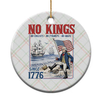 No Kings Since 1776 George Washington Ceramic Ornament Political Humor Gift