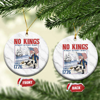No Kings Since 1776 George Washington Ceramic Ornament Political Humor Gift