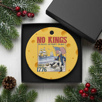 No Kings Since 1776 George Washington Ceramic Ornament Political Humor Gift