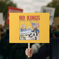 No Kings Since 1776 George Washington Protest Sign Political Humor Gift