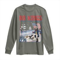No Kings Since 1776 George Washington Long Sleeve Shirt Political Humor Gift