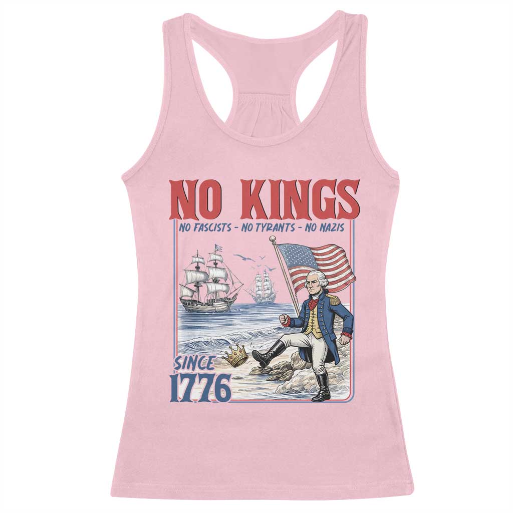 No Kings Since 1776 George Washington Racerback Tank Top Political Humor Gift