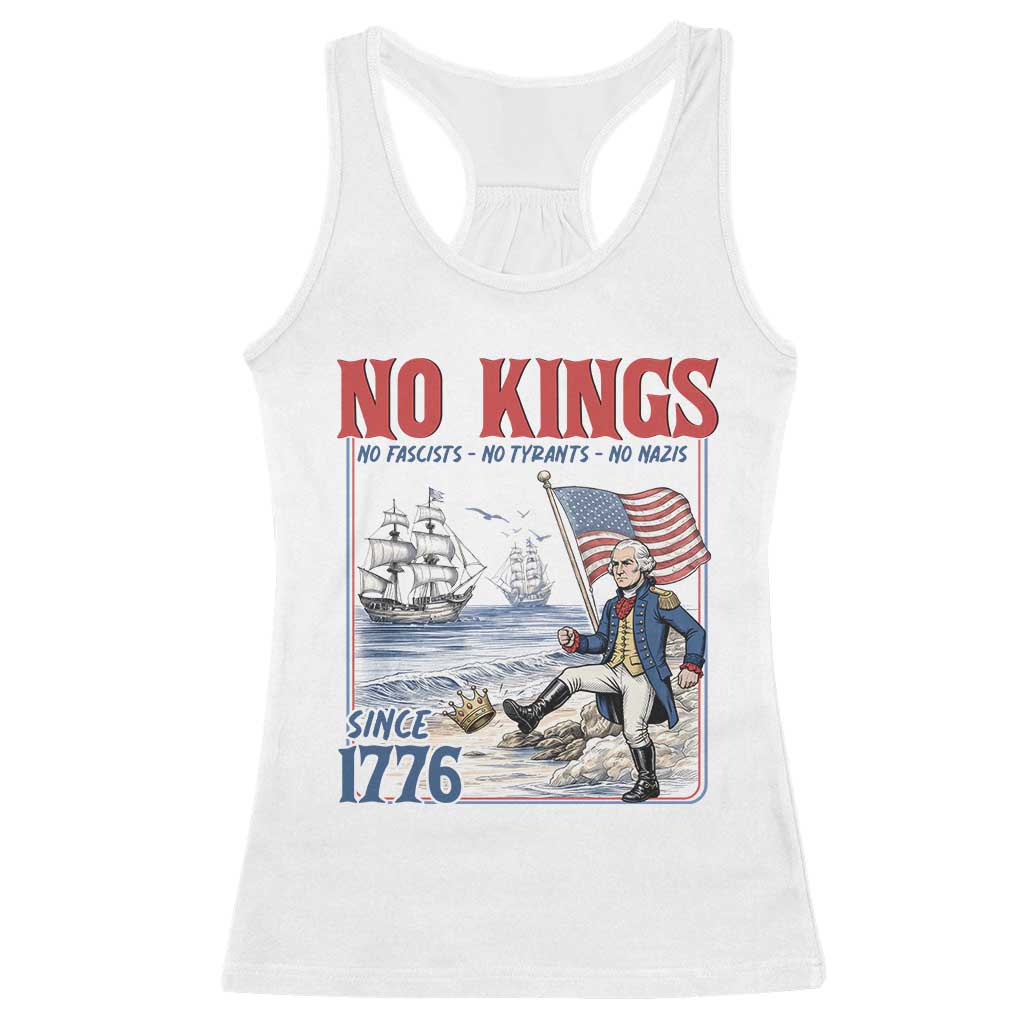 No Kings Since 1776 George Washington Racerback Tank Top Political Humor Gift