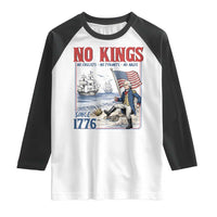 No Kings Since 1776 George Washington Raglan Shirt Political Humor Gift