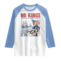 No Kings Since 1776 George Washington Raglan Shirt Political Humor Gift