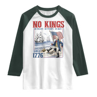 No Kings Since 1776 George Washington Raglan Shirt Political Humor Gift