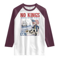 No Kings Since 1776 George Washington Raglan Shirt Political Humor Gift