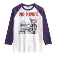 No Kings Since 1776 George Washington Raglan Shirt Political Humor Gift