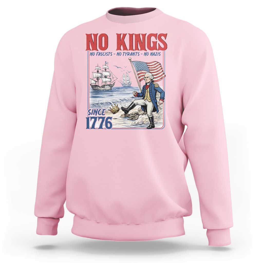 No Kings Since 1776 George Washington Sweatshirt Political Humor Gift
