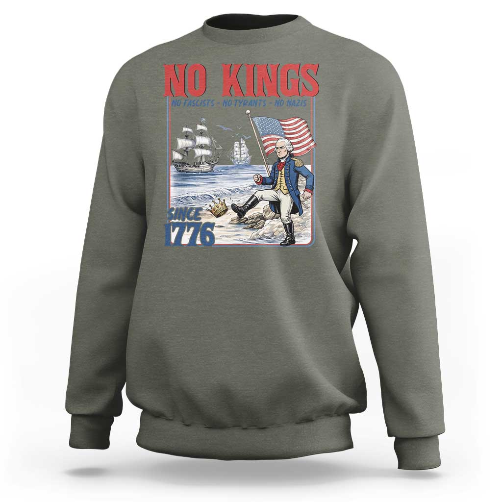 No Kings Since 1776 George Washington Sweatshirt Political Humor Gift