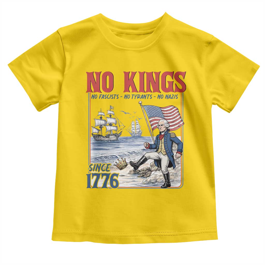 No Kings Since 1776 George Washington Toddler T Shirt Political Humor Gift