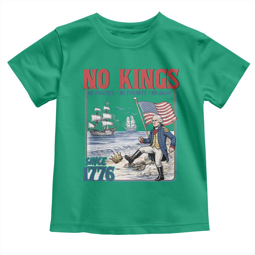 No Kings Since 1776 George Washington Toddler T Shirt Political Humor Gift