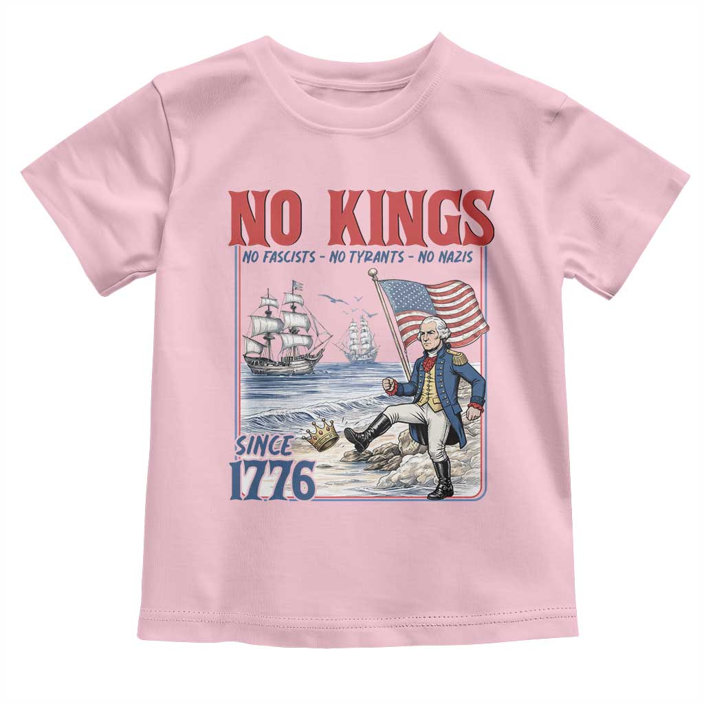 No Kings Since 1776 George Washington Toddler T Shirt Political Humor Gift