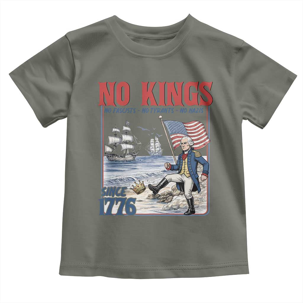 No Kings Since 1776 George Washington Toddler T Shirt Political Humor Gift