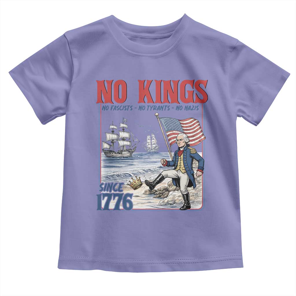 No Kings Since 1776 George Washington Toddler T Shirt Political Humor Gift