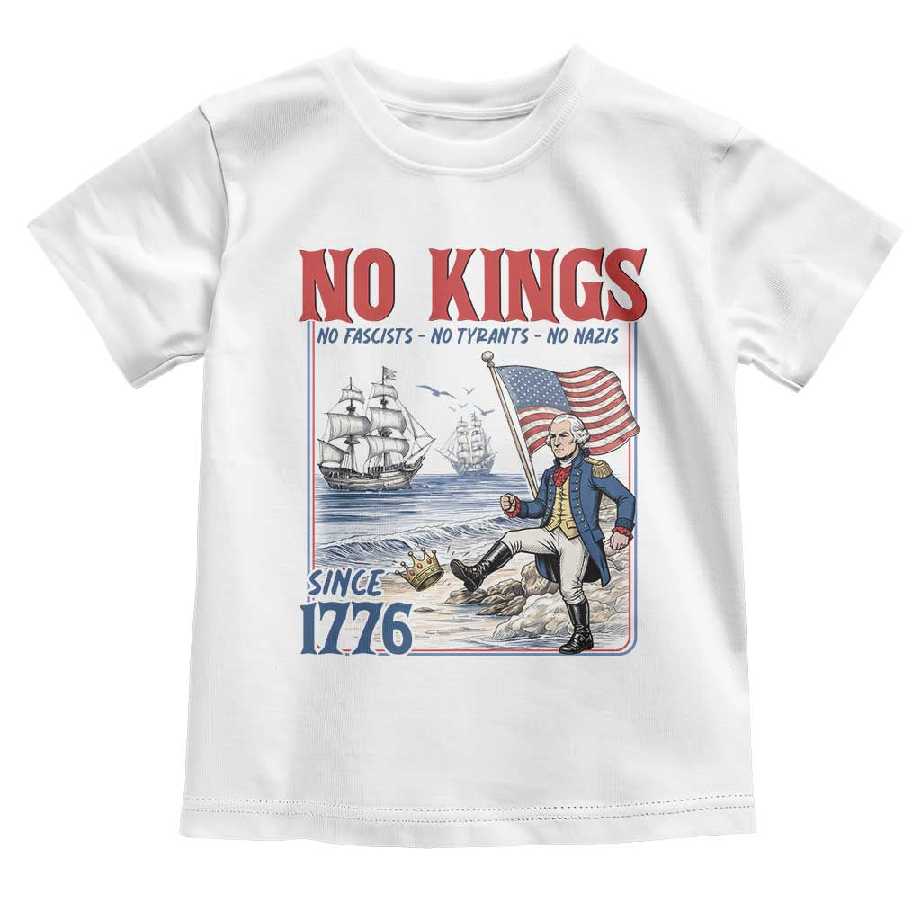 No Kings Since 1776 George Washington Toddler T Shirt Political Humor Gift
