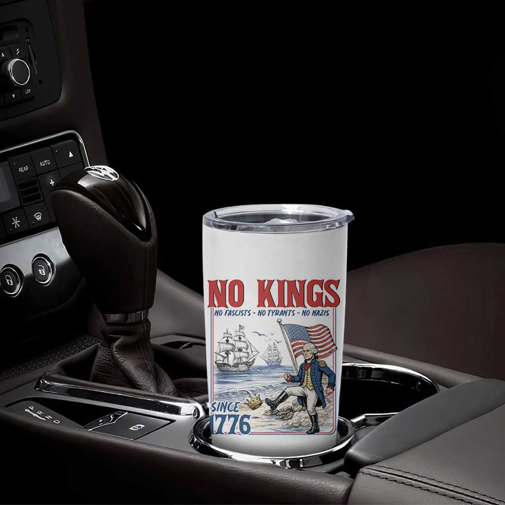 No Kings Since 1776 George Washington Tumbler Cup Political Humor Gift