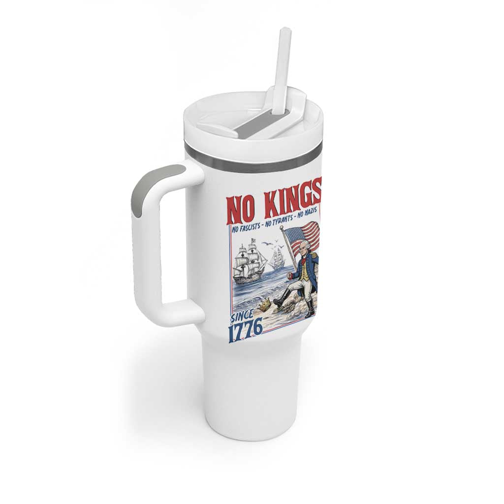 No Kings Since 1776 George Washington Tumbler With Handle Political Humor Gift