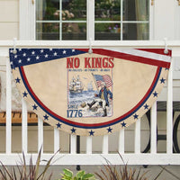 No Kings Since 1776 George Washington Patriotic Fan Flag Political Humor Gift
