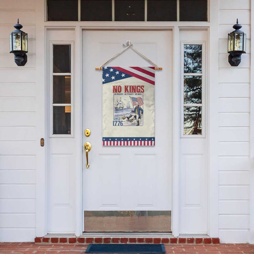 No Kings Since 1776 George Washington Garden Flag Political Humor Gift