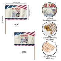 No Kings Since 1776 George Washington Patriotic Handheld Flag Political Humor Gift TS12