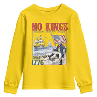 No Kings Since 1776 George Washington Youth Sweatshirt Political Humor Gift