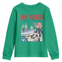 No Kings Since 1776 George Washington Youth Sweatshirt Political Humor Gift