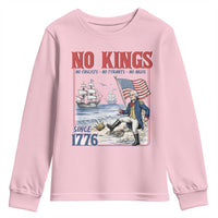 No Kings Since 1776 George Washington Youth Sweatshirt Political Humor Gift