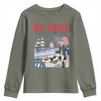 No Kings Since 1776 George Washington Youth Sweatshirt Political Humor Gift