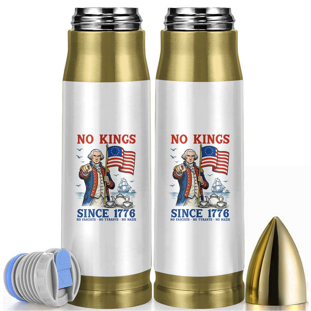 American Patriot George Washington No Kings Bullet Tumbler Political Humor Gift