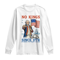 American Patriot George Washington No Kings Long Sleeve Shirt Political Humor Gift