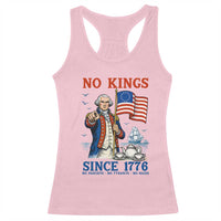 American Patriot George Washington No Kings Racerback Tank Top Political Humor Gift