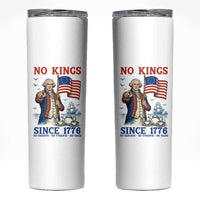 American Patriot George Washington No Kings Skinny Tumbler Political Humor Gift