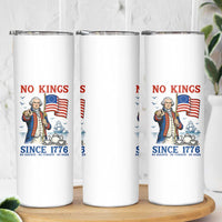 American Patriot George Washington No Kings Skinny Tumbler Political Humor Gift