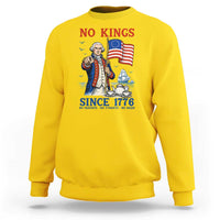 American Patriot George Washington No Kings Sweatshirt Political Humor Gift