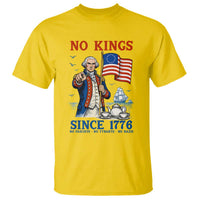 American Patriot George Washington No Kings T Shirt Political Humor Gift