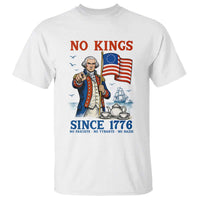 American Patriot George Washington No Kings T Shirt Political Humor Gift