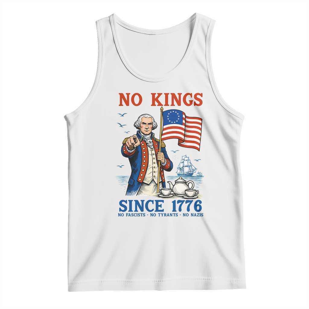 American Patriot George Washington No Kings Tank Top Political Humor Gift
