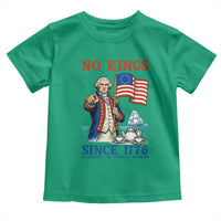 American Patriot George Washington No Kings Toddler T Shirt Political Humor Gift