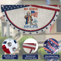 American Patriot George Washington No Kings Patriotic Fan Flag Political Humor Gift