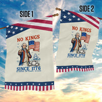 American Patriot George Washington No Kings Garden Flag Political Humor Gift