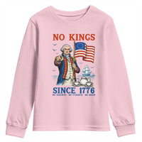 American Patriot George Washington No Kings Youth Sweatshirt Political Humor Gift